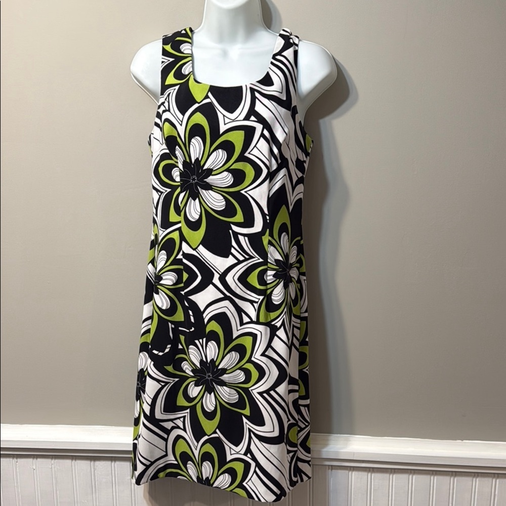 Connected Apparel Vibrant Floral Dress